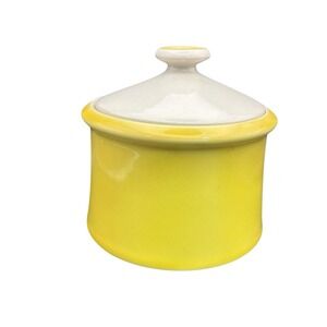 Vintage Premier Sugar Bowl w/Lid Colors of Spain Yellow P7300 Made in Japan MCM